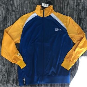 Blue, yellow & white kaalu jacket
